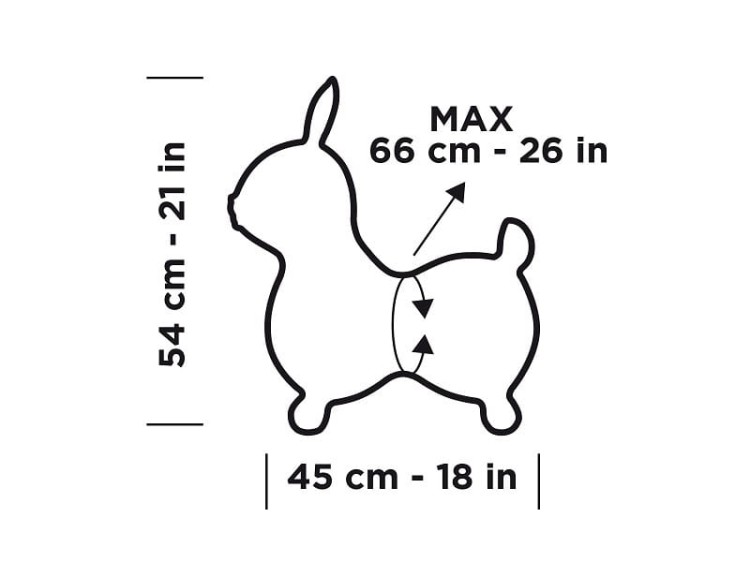 Gymnic Raffy skoczek dla dzieci zając