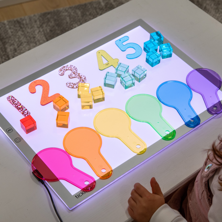 Podświetlany panel świetlny LED A3 kolorowy TickiT