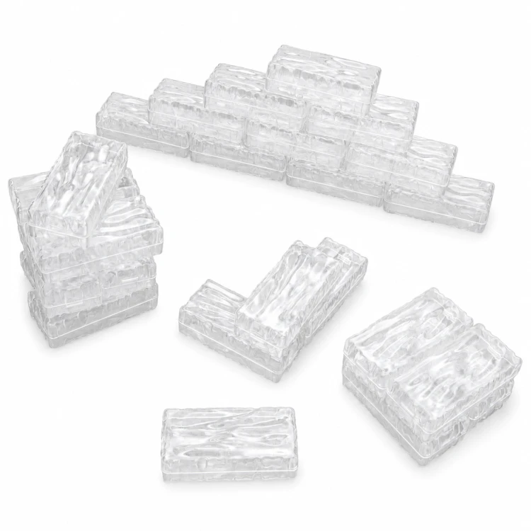 Przezroczyste kostki lodu Glacier Effect 30 szt.