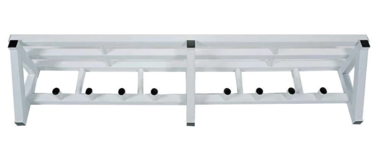 Wieszak naścienny z tworzywa z półką