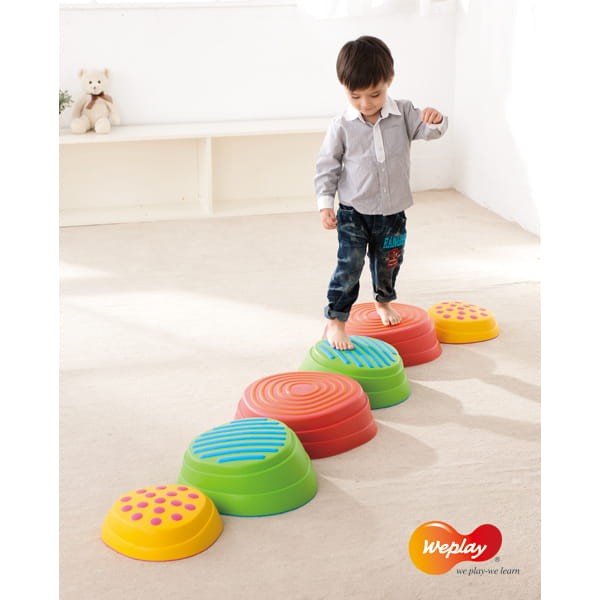 Weplay ścieżka sensoryczna tęczowe kamienie rzeczne Rainbow