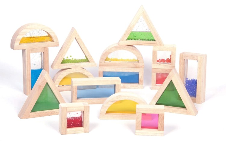 Kolorowe klocki sensoryczne