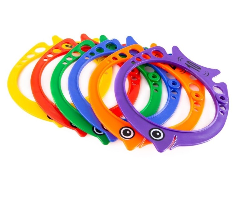 Kółka do wyławiania w kształcie rybek