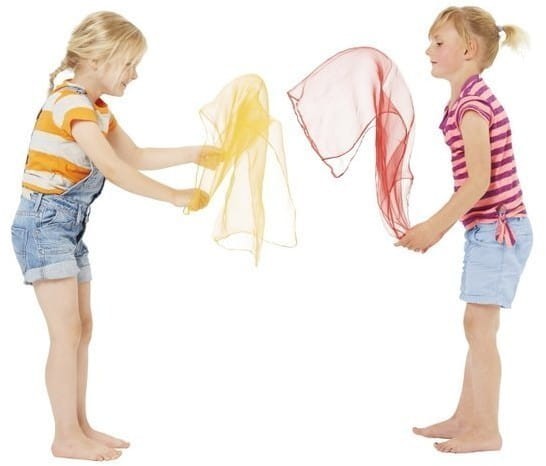 ZWIEWNE CHUSTY DO RYTMIKI 138 CM (4 SZT.) GONGE