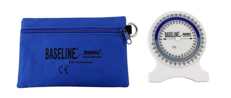 Baseline Bubble inklinometr do pomiaru zakresu ruchu stawów