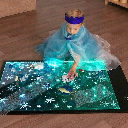 Gigantyczna podświetlana tablica do integracji sensorycznej