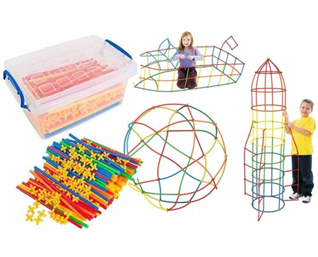 Słomki konstrukcyjne edukacyjne