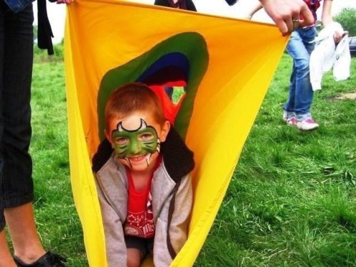 Tunel animacyjny tęczowy 4m