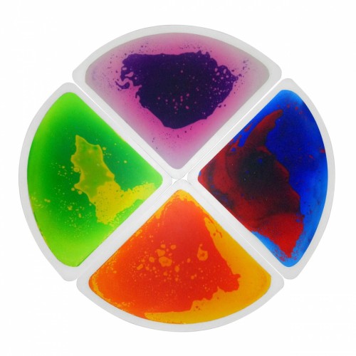 Sensoryczne płytki podłogowe puzzle - koło (ćwiartki)