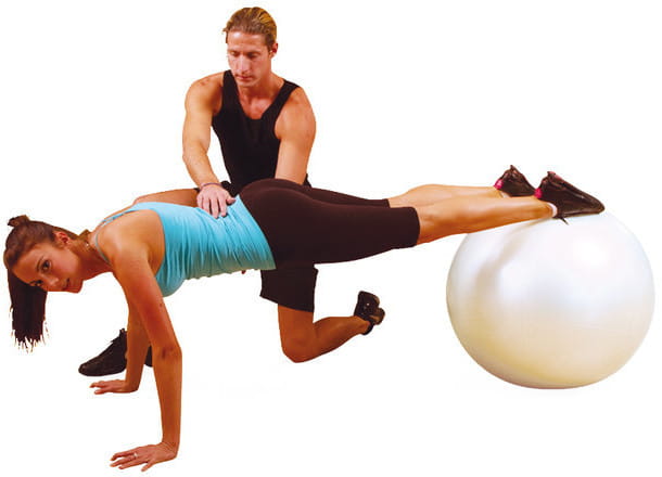 PIŁKA GIMNASTYCZNA FIT BALL ABS PERŁOWA