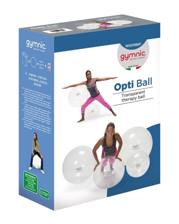 Gymnic Opti Ball piłka do ćwiczeń przezroczysta