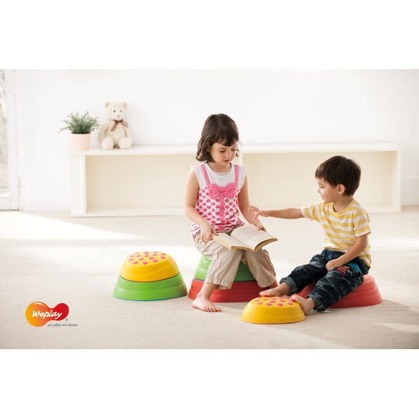 Weplay ścieżka sensoryczna tęczowe kamienie rzeczne Rainbow