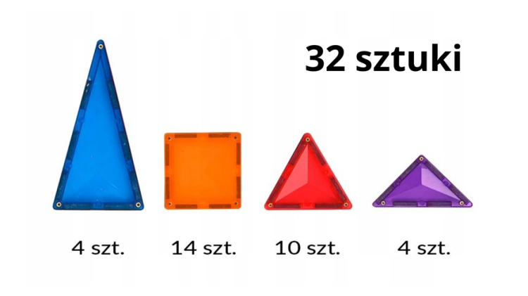 Magnetyczne klocki konstrukcyjne Magtiles