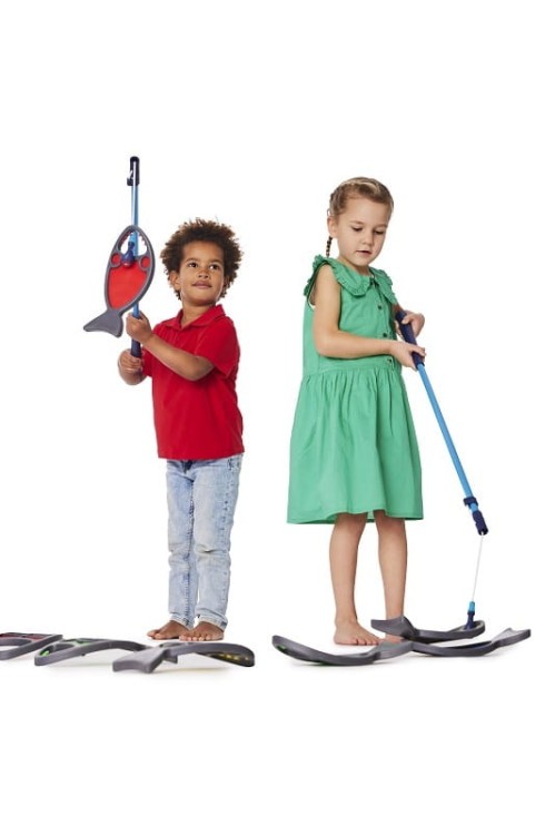 Gonge głodne rybki sensoryczne na haczyk