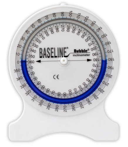 Baseline Bubble inklinometr do pomiaru zakresu ruchu stawów