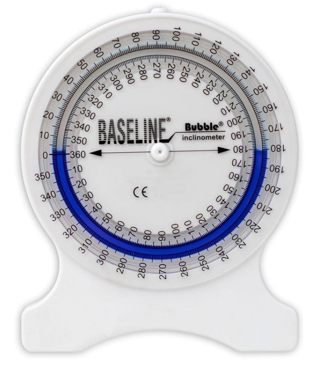 Baseline Bubble inklinometr do pomiaru zakresu ruchu stawów