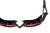 Zoggs okulary Predator Flex Polarized czarno-czerwone