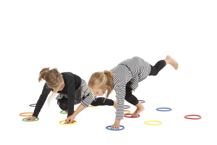 Gonge Activity Rings zabawka dla dzieci kolorowe ringa (6 szt.)