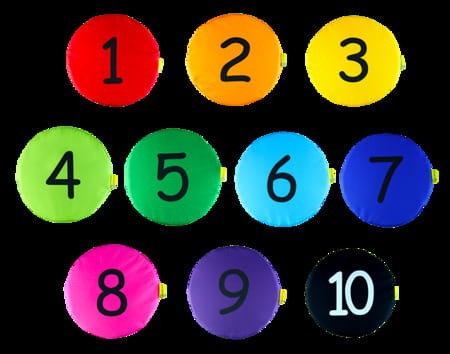 Poduszki okrągłe z ekoskóry zestaw 10szt