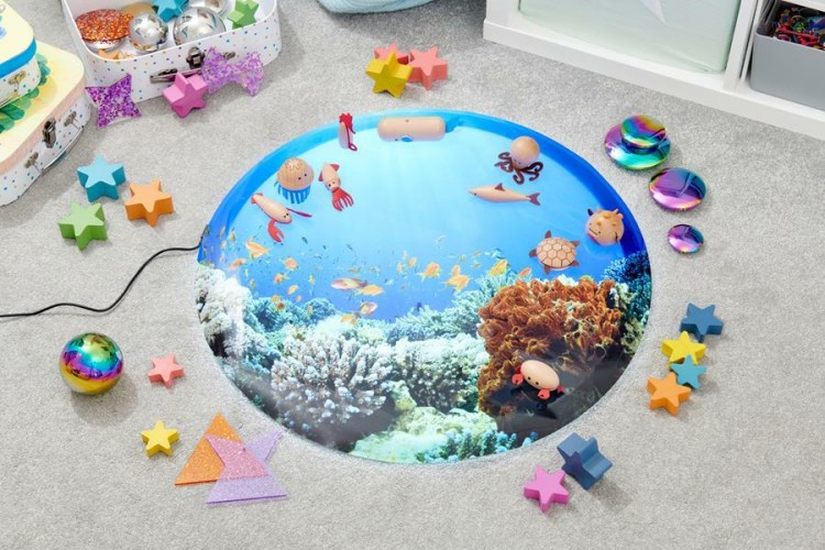 Mata do stolików sensorycznych podwodny świat