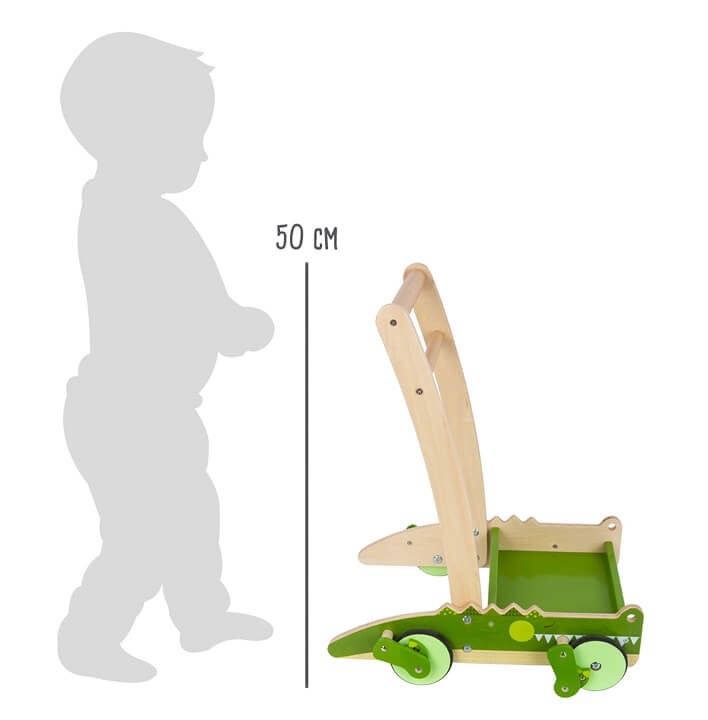 Small Foot Drewniany chodzik pchacz Krokodyl