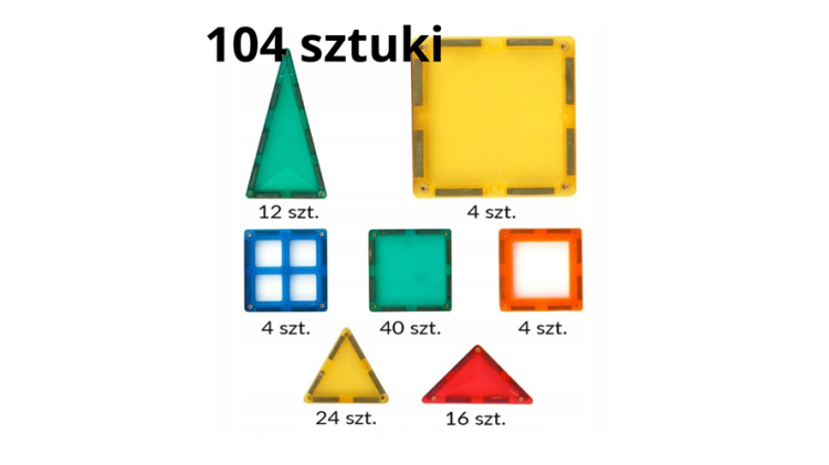 Magnetyczne klocki konstrukcyjne Magtiles