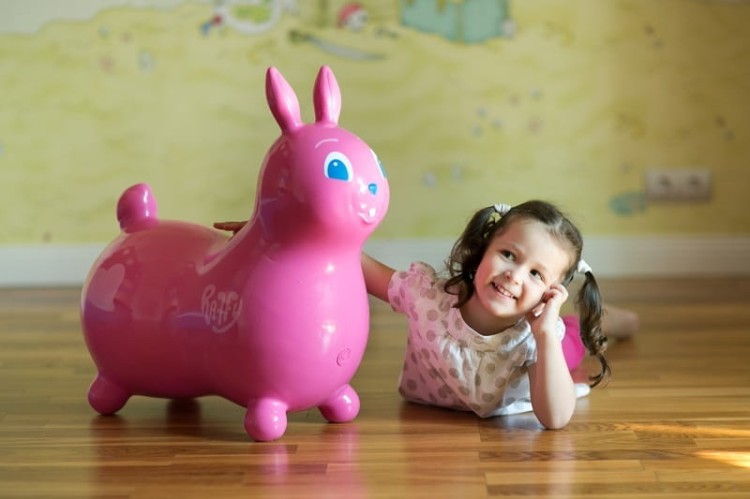 Gymnic Raffy skoczek dla dzieci zając